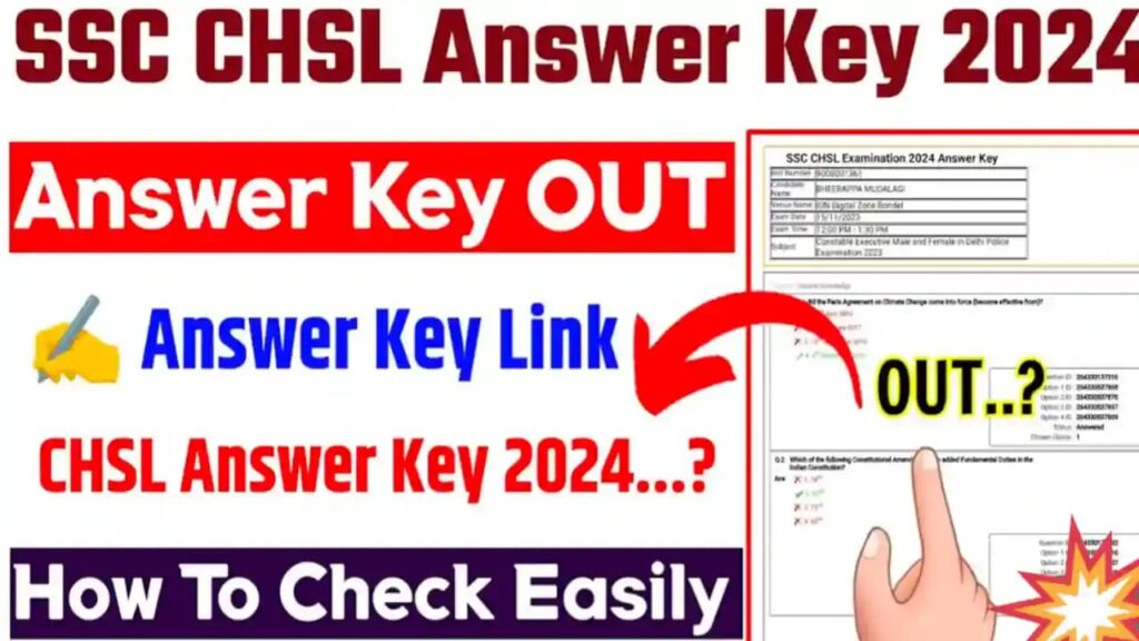 SSC CHSL Answer Key 2024