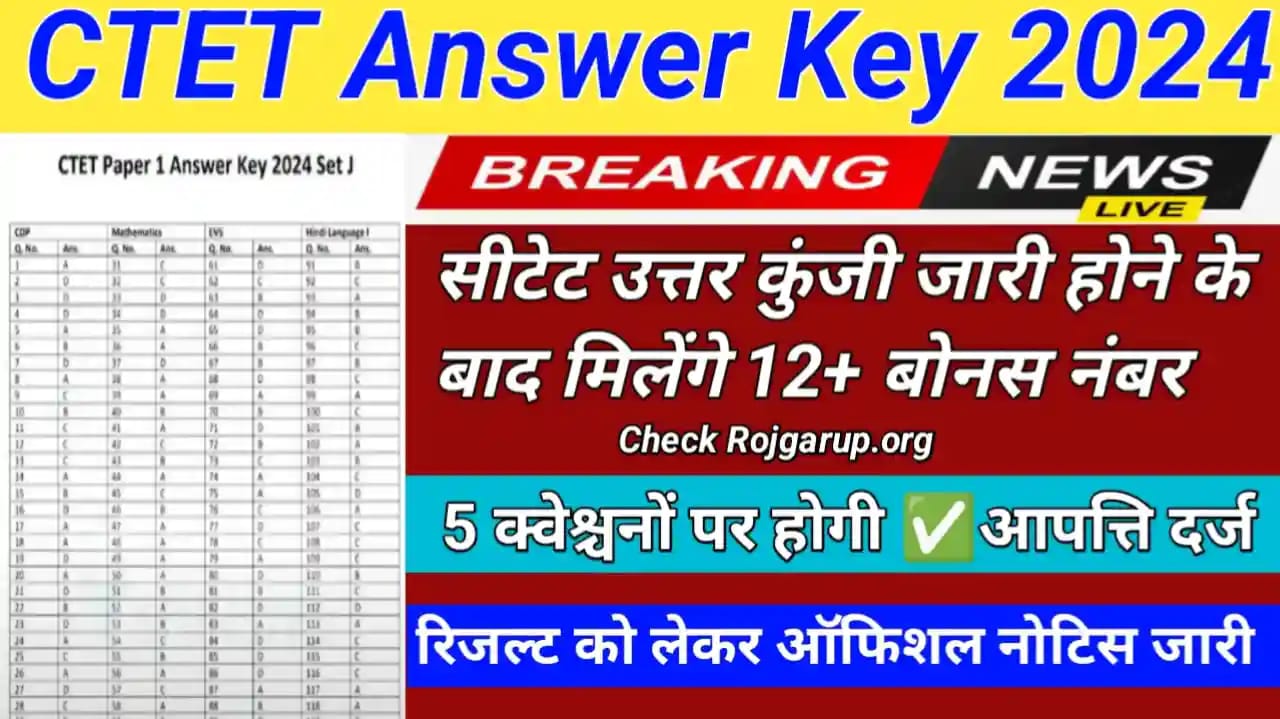 CTET Answer Key 2024